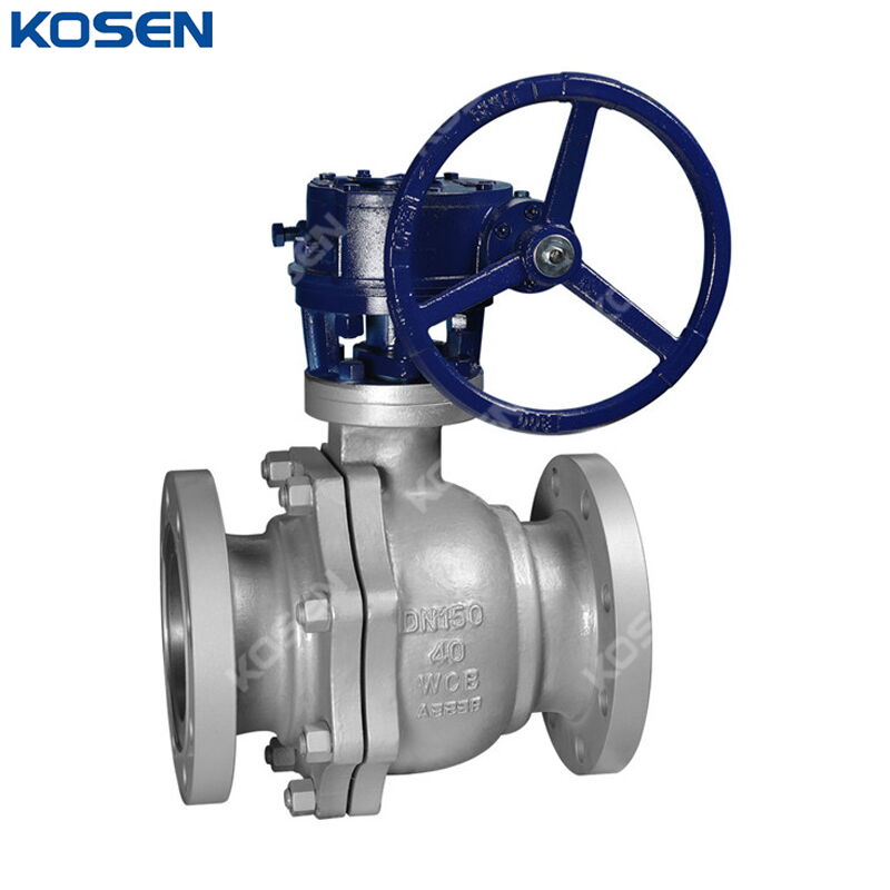 Gearbox Floating Ball Valve, API 6D, A216 WCB, DN150, PN40