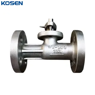 1 Piece Floating Ball Valve, API 6D, SS 316L, 1/2 IN, CL300