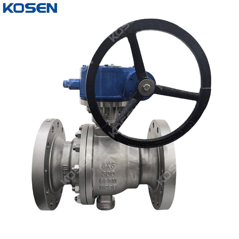 ASTM A351 CF8M Ball Valves, API 6D, 8*6 IN, CL300, Hard Seal