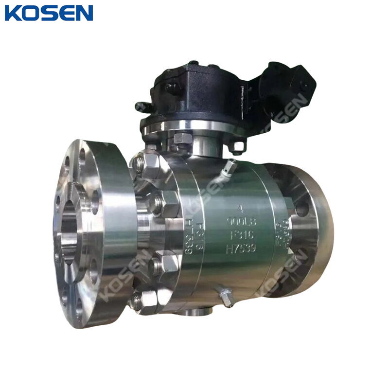 Metal Seated Trunnion Ball Valve, ASTM A182 F316, 4 IN, CL900
