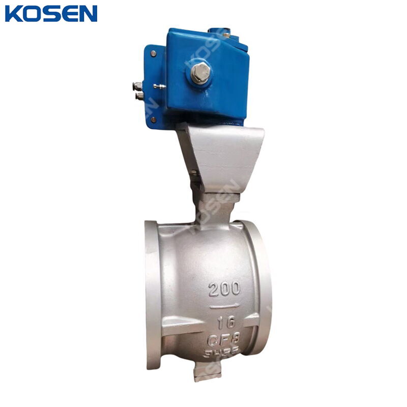 ASTM A351 CF8 Segment Ball Valve, DN200, PN16, 8 IN, 150 LB