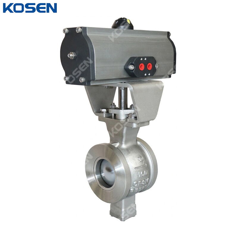 ASTM A351 CF8M Segment Ball Valve, 3 Inch, CL150, Pneumatic