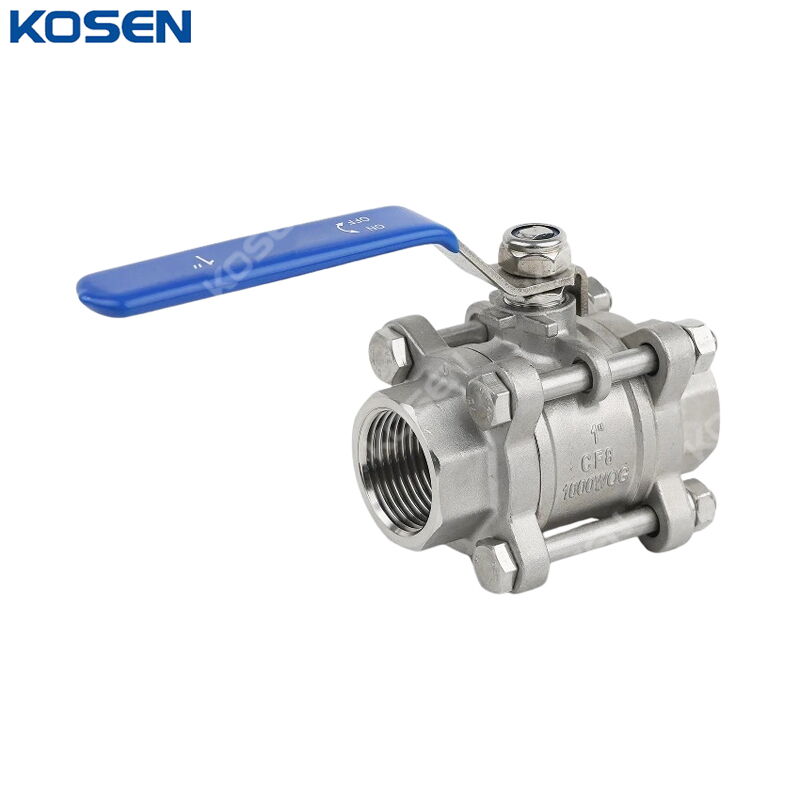 1000 PSI Ball Valves, ASTM A351 CF8, 1 IN, DN25, NPT, Lever