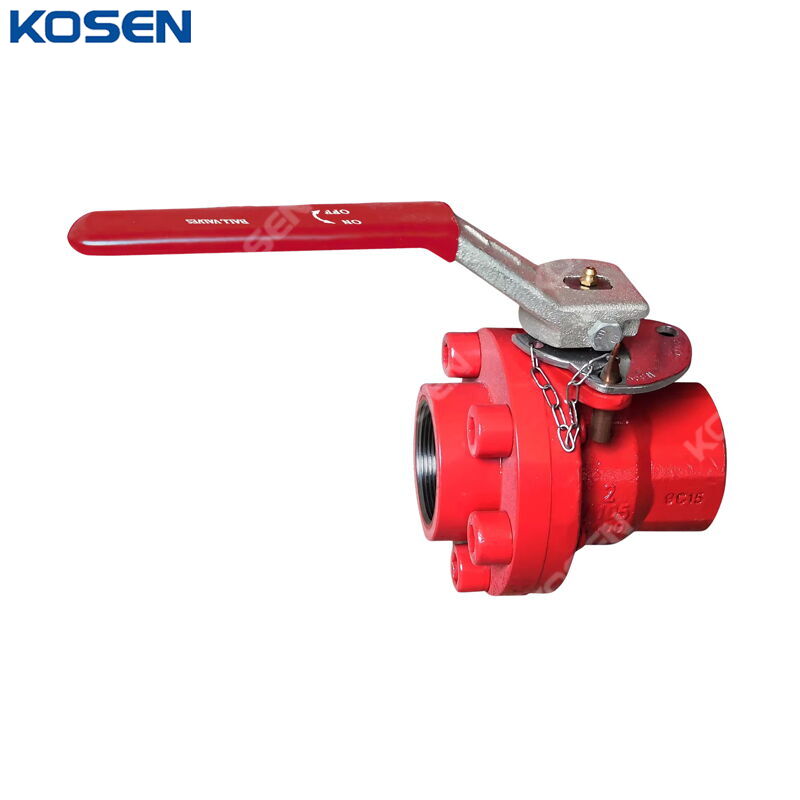 ASTM A105 Oilfield Ball Valve, 2 Inch, 5000 PSI, NPT, BB, FP