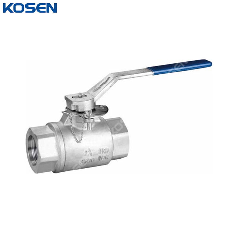 ASTM A351 CF8M Ball Valve, 2-3/8 IN, 3600 PSI, FP, NPT, 8RD