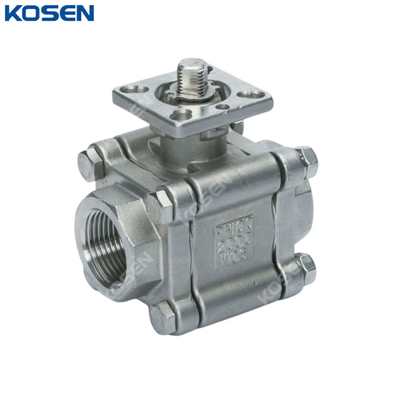 ASTM A351 CF8M Ball Valve, ASME B16.34, 2000 WOG, Full Port