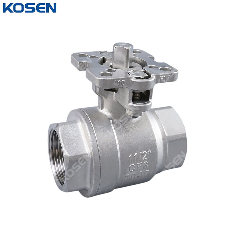 High Platform Ball Valve, ASTM A351 CF8, 1-1/2 IN, 1000 PSI