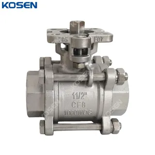 Direct Mount Ball Valve, ASME B16.34, CF8, 1.5 IN, 1000 WOG