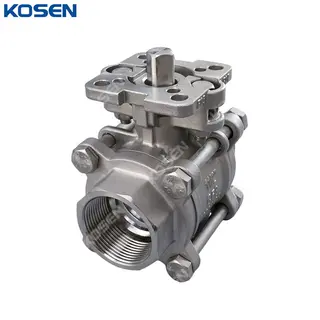 1000 WOG Ball Valves, ASTM A351 CF8, 1-1/2 IN, 3PC, Threaded
