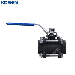 3 Piece Threaded Ball Valve, A216 WCB, 1 Inch, 1000 PSI, NPT