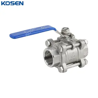 1000 PSI Ball Valves, ASTM A351 CF8, 1 IN, DN25, NPT, Lever