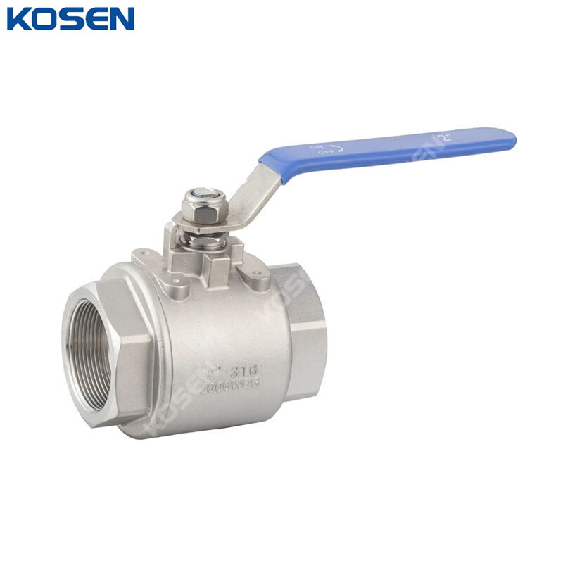 Two Piece Ball Valve, NACE MR0175, CF8M, 2 IN, 2000 PSI, NPT