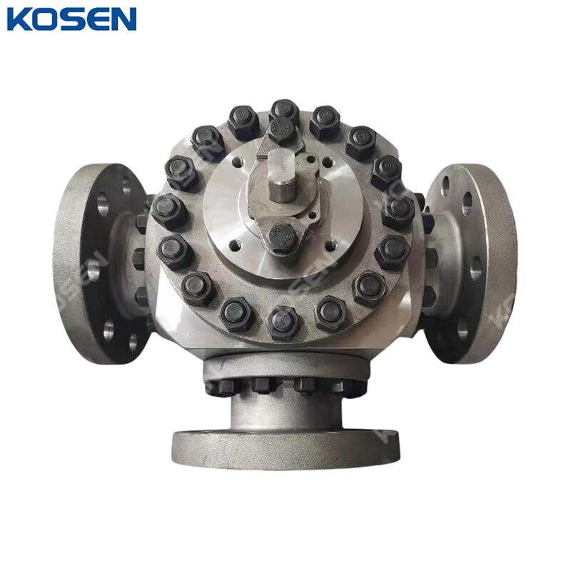 3 Way Top Entry Ball Valve, API 6D, ASTM A105N, RF, Custom