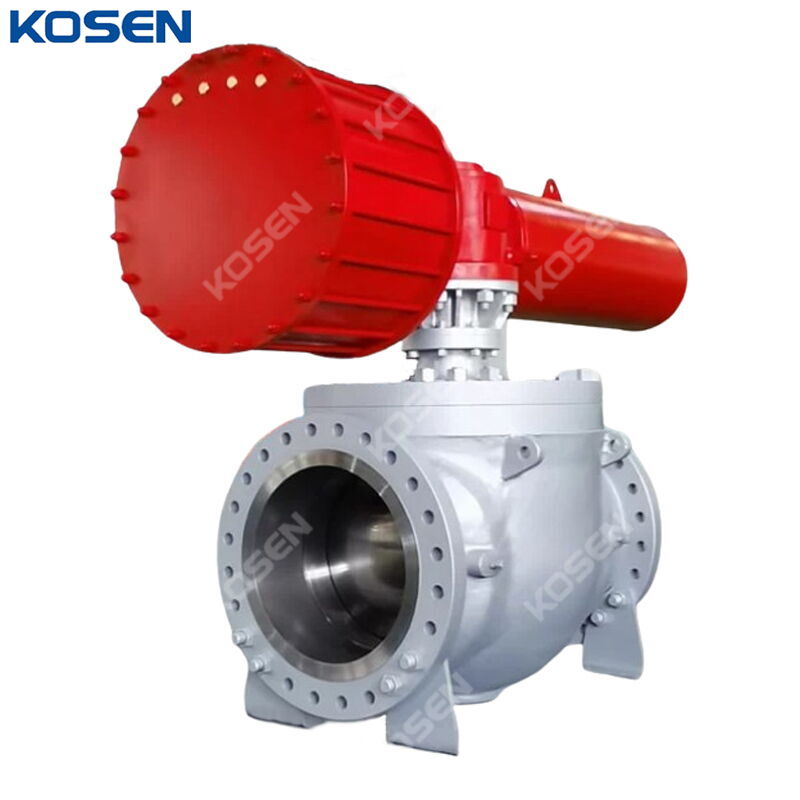 Pneumatic Actuated Ball Valves, API 6D, A216 WCB, Customized