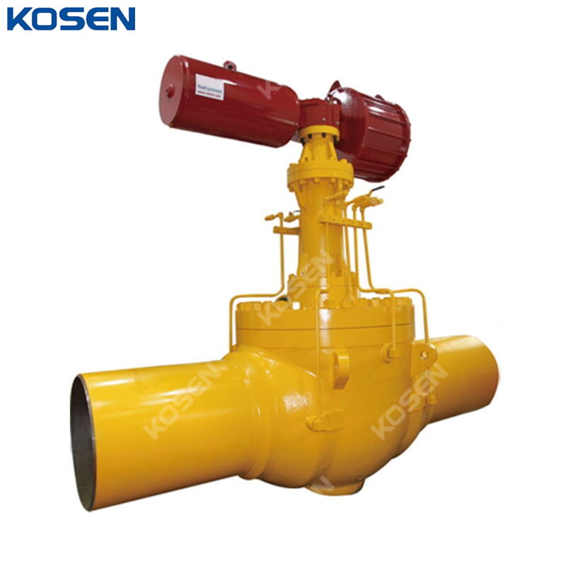 Pneumatic Top Entry Ball Valve, API 6D, 600 LB, BW, Custom