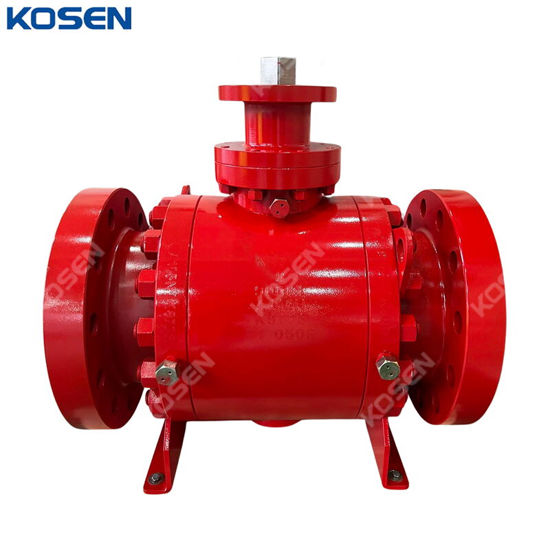 API 6D Trunnion Ball Valve, ASTM A105N+Inconel 625, CL900 LB