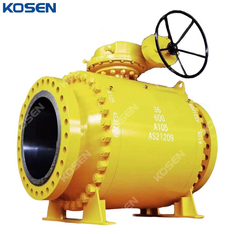 ASTM A105 Trunnion Ball Valve, API 6D, 36 Inch, 600 LB, RF