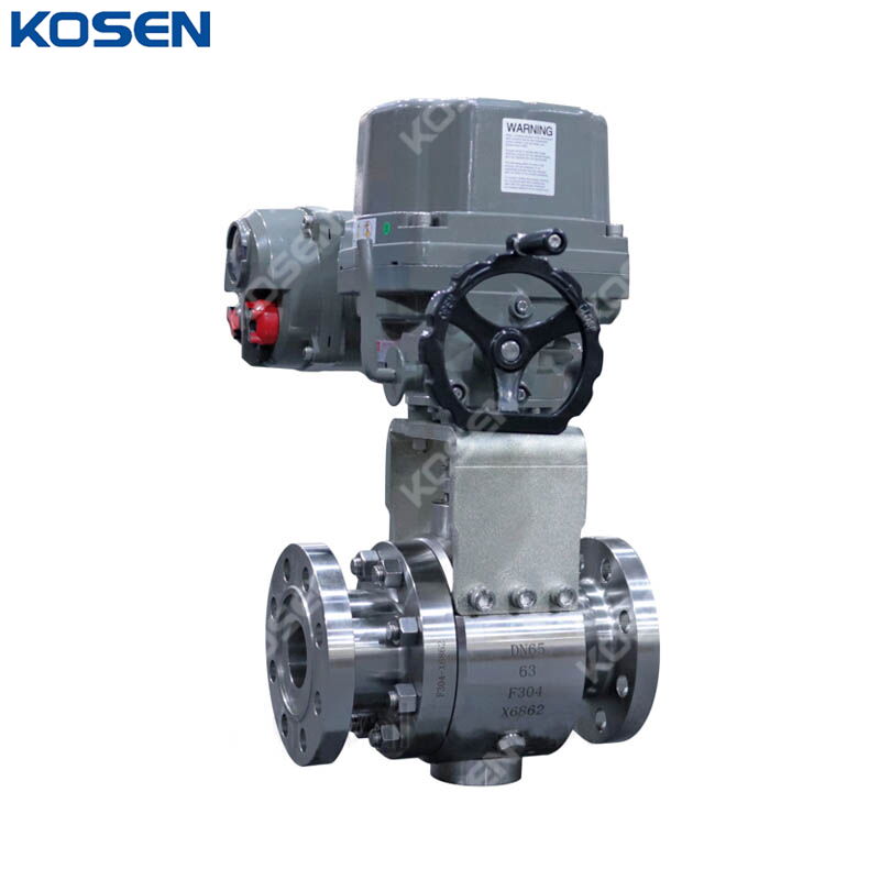 ASTM A182 F304 Trunnion Ball Valves, DN65, PN63, Electric