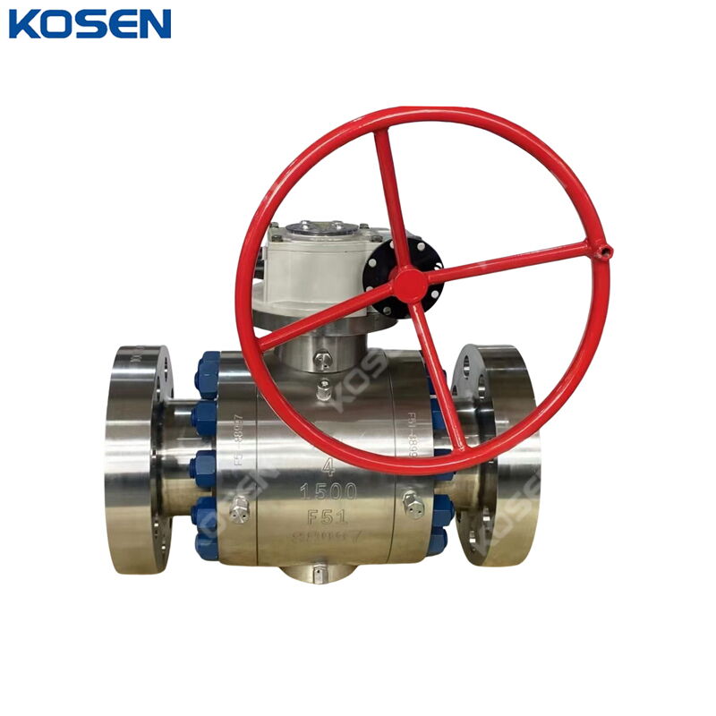 ASTM A182 F51 Ball Valves, 4 Inch, CL1500, Trunnion Mounted