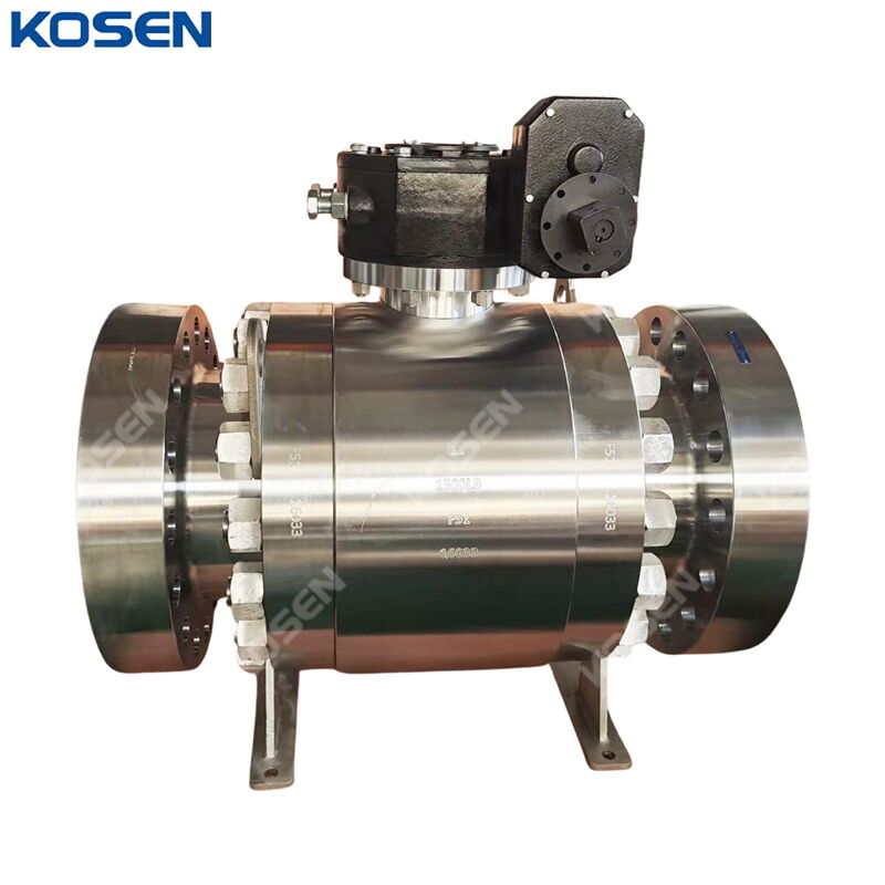 ASTM A182 F51 Trunnion Ball Valves, API 6D, 12 Inch, 1500 LB