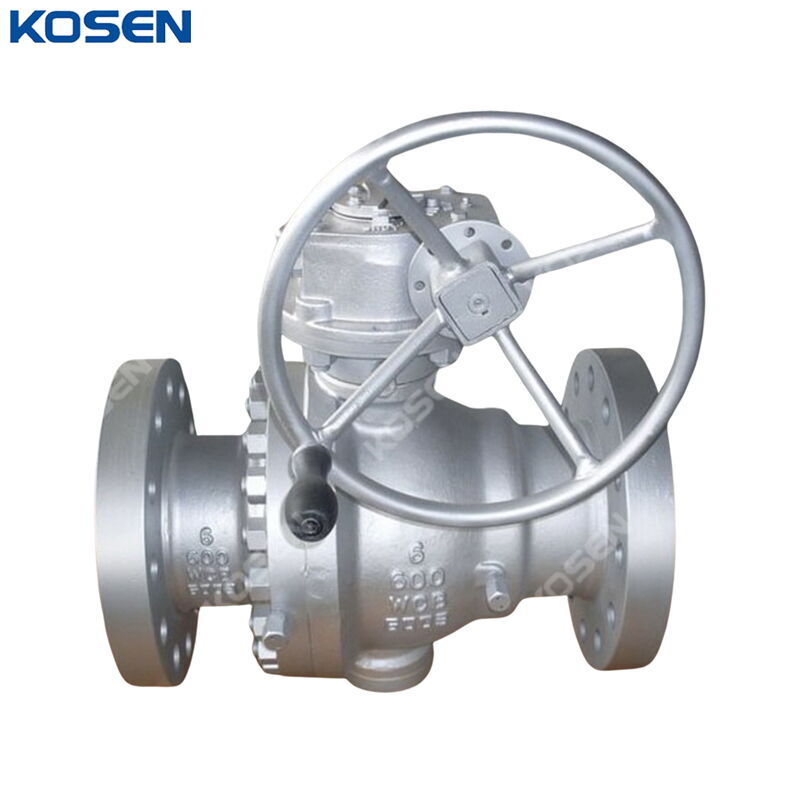 ASTM A216 WCB Trunnion Ball Valve, API 6D, 6 IN, CL600, RF