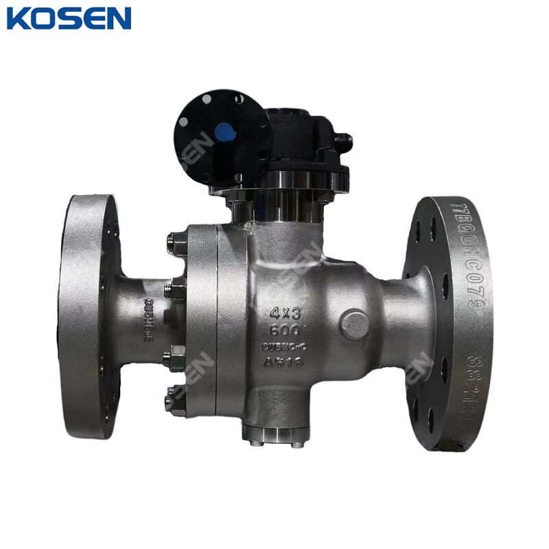 ASTM A494 CU5MCuC Trunnion Ball Valve, API 6D, 4*3 IN, CL600
