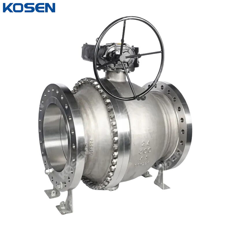 ASTM A890 4A Trunnion Ball Valve, API 6D, 24 Inch, CL300, RF