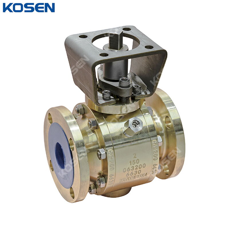 ASTM B150 C63200 Trunnion Ball Valve, API 6D, 2 Inch, CL150