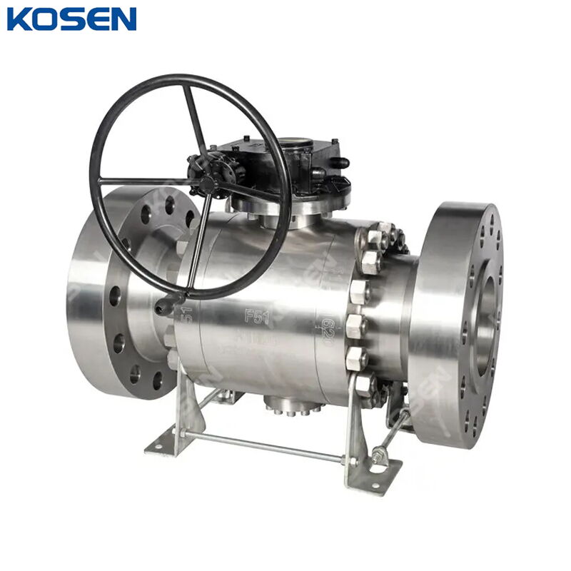 Duplex Steel Trunnion Ball Valve, API 6D, A182 F51, Custom