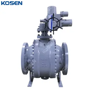 Electric Actuated Trunnion Ball Valve, WCB, DN600, PN40, RF