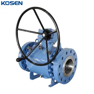 ASTM A105N Trunnion Mounted Ball Valve, API 6D, RF, Gearbox