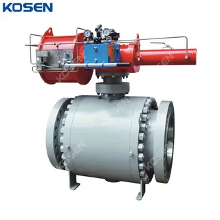 ASTM A350 LF2 Trunnion Ball Valve, 20 Inch, CL600, Pneumatic