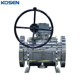 ASTM A182 F304L Trunnion Ball Valve, API 6D, DN150, PN100