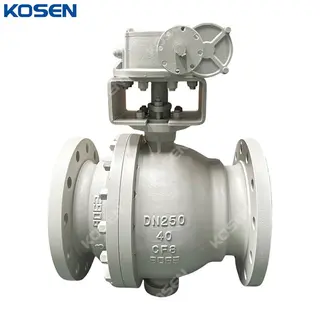 ASTM A351 CF8 Trunnion Ball Valves, API 6D, 2PC, DN250, PN40