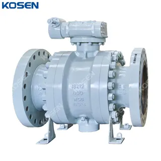 3PC Trunnion Ball Valve, ASTM A216 WCB, 16 * 12 IN, 600 LB