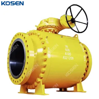 ASTM A105 Trunnion Ball Valve, API 6D, 36 Inch, 600 LB, RF