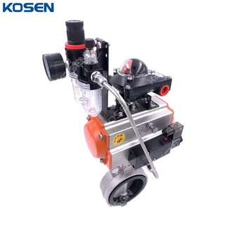 Pneumatic Actuated Butterfly Valves, API 609, A351 CF8, 2 IN