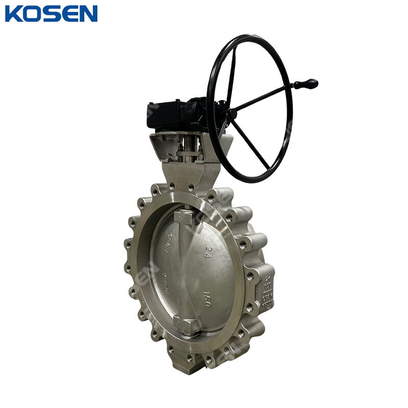 ASTM A351 CF8M Butterfly Valve, 24 IN, 150 LB, Double Offset