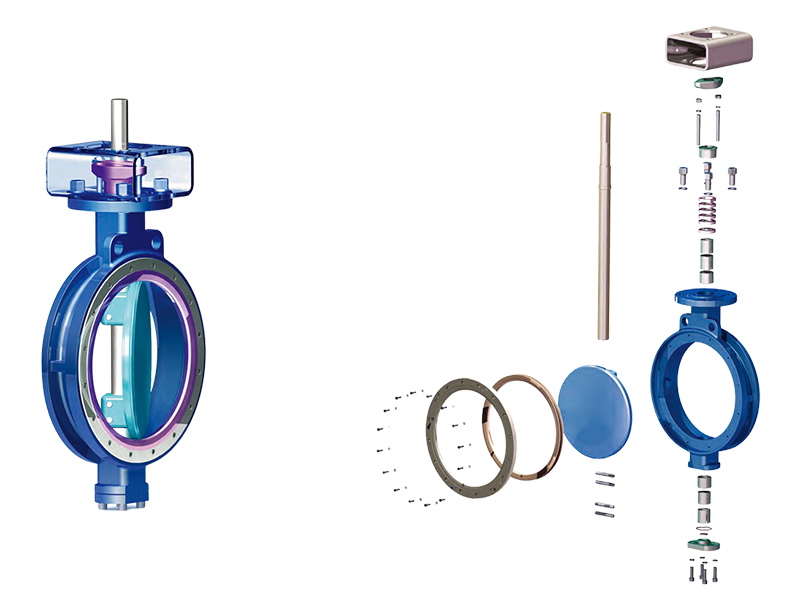 Double Offset High-Performance Butterfly Valve Components Double Offset High-Performance Butterfly Valve Components