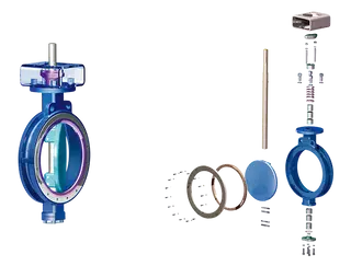 Double Offset High-Performance Butterfly Valve Components