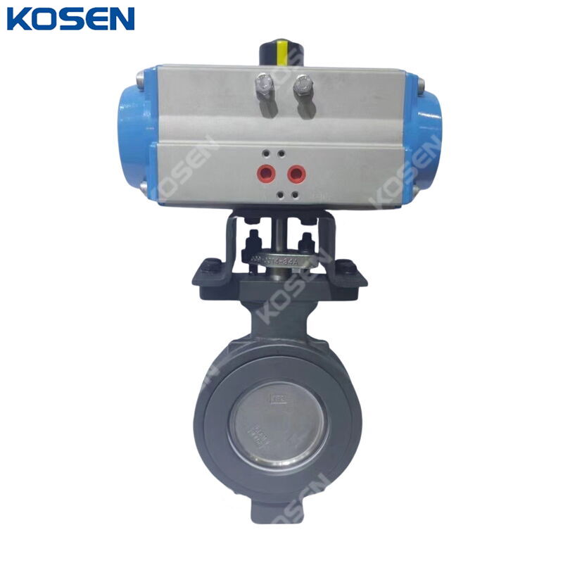 Pneumatic High Performance Butterfly Valve, WCB, 4 IN, CL150
