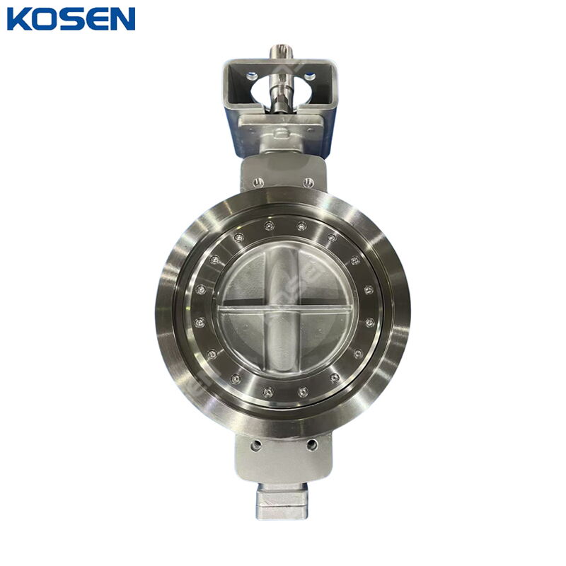 Bare Stem Butterfly Valve, Carbon/Stainless Steel, 12 Inches