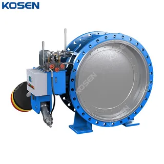 Hydraulic Counterweight Butterfly Valve, 6-138 Inch, Flanged