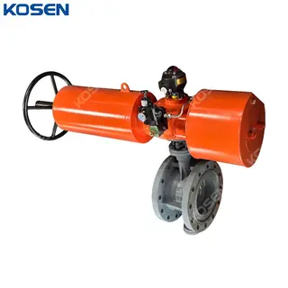 Double Flanged Butterfly Valves, A351 CF8, 8 Inch, Pneumatic