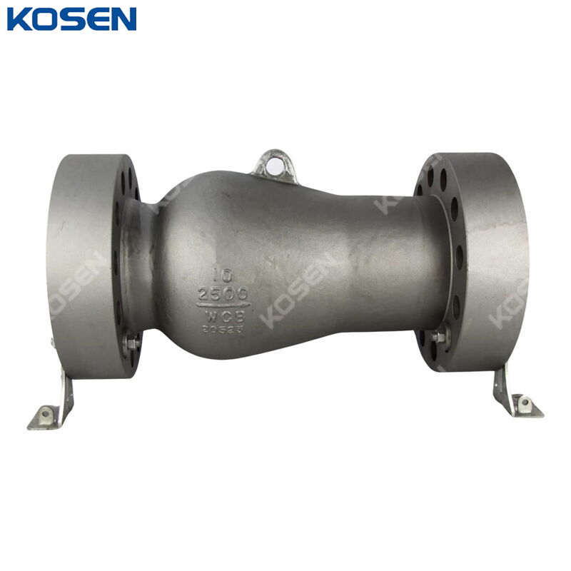 API 6D Axial Check Valve, ASTM A216 WCB, 10 IN, CL2500, RTJ