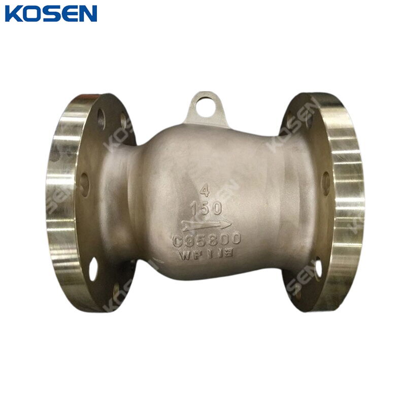 ASTM B148 C95800 Axial Check Valve, API 6D, 4 IN, CL150, RF