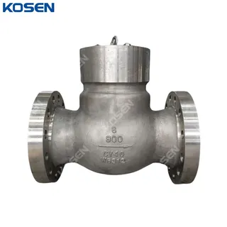 ASTM A494 CY40 Swing Check Valve, BS 1868, 8 IN, CL900, RTJ