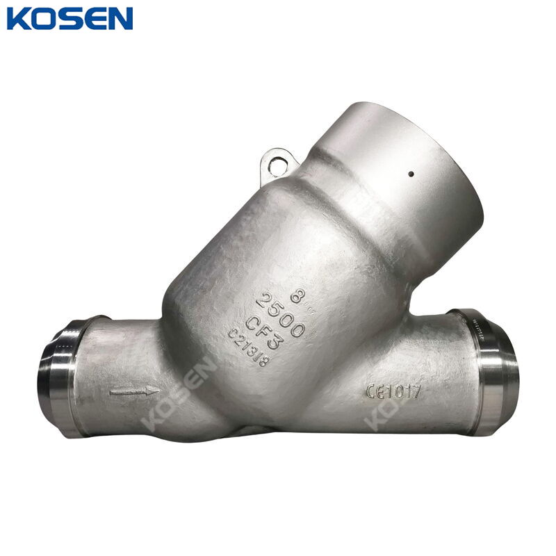 Y Type Pressure Seal Check Valve, BS 1868, CF3, 8 IN, CL2500