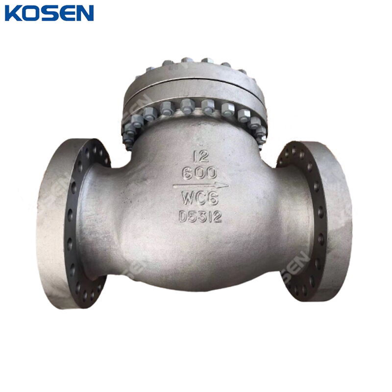 ASTM A217 WC6 Swing Check Valve, BS 1868, 12 Inch, CL600, RF