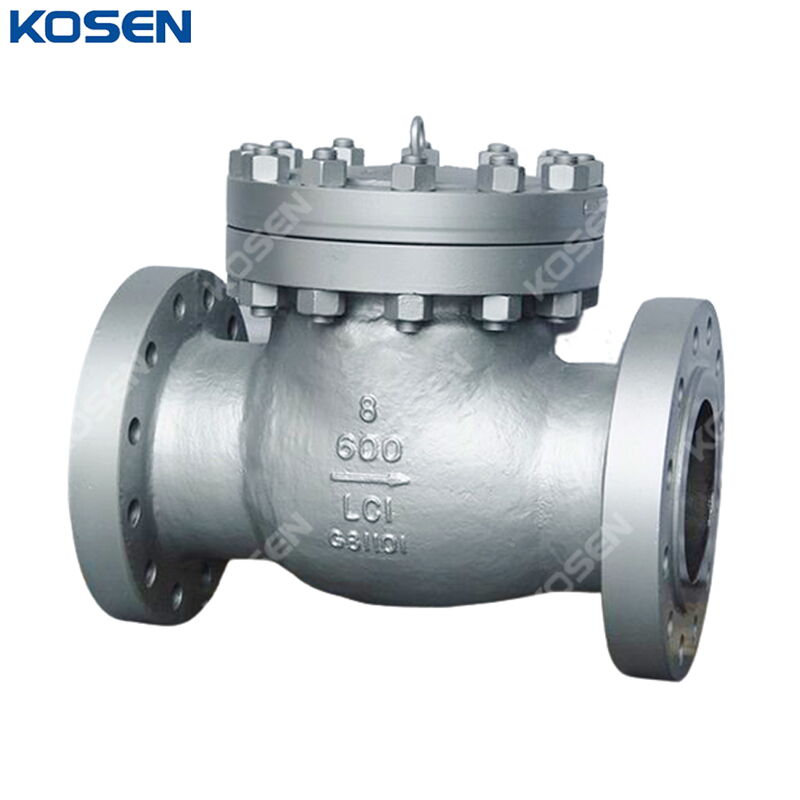 ASTM A352 LC1 Swing Check Valve, BS 1868, 8 Inch, CL600, RF